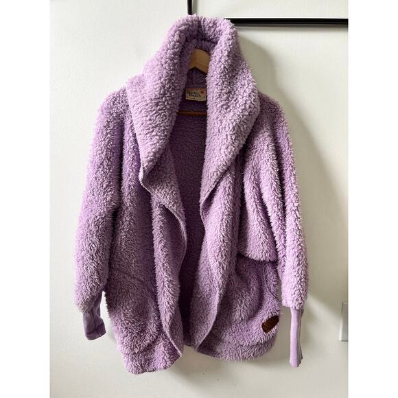 Nordic Beach purple fuzzy jacket one size - Picture 1 of 4